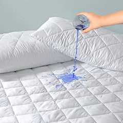 Ultra Soft Cotton Waterproof Quilted Mattress Protector - Beach Stone