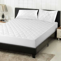 Ultra Soft Cotton Waterproof Quilted Mattress Protector - Beach Stone