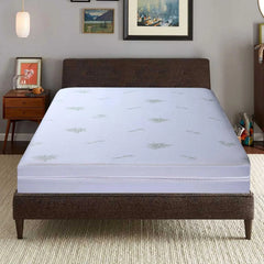 Anti Bed Bug Mattress Protector Waterproof Fully Encased Zipped Mattress Protector Small Double Hypoallergenic Dust Mite Proof Bed Bugs Mattress Protector - Beach Stone