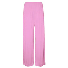 Ladies Palazzo Wide Leg Flared Elasticated Stretch Plain Trousers Womens Wide Leg Loose Baggy Fit Palazzo Ladies Palazzo Summer Trousers for Women