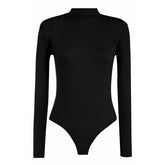 Women long sleeves Turtle Neck Bodysuit Leotard Women Polo Neck Body Suit Tanga Slim Fit Leotards Ladies