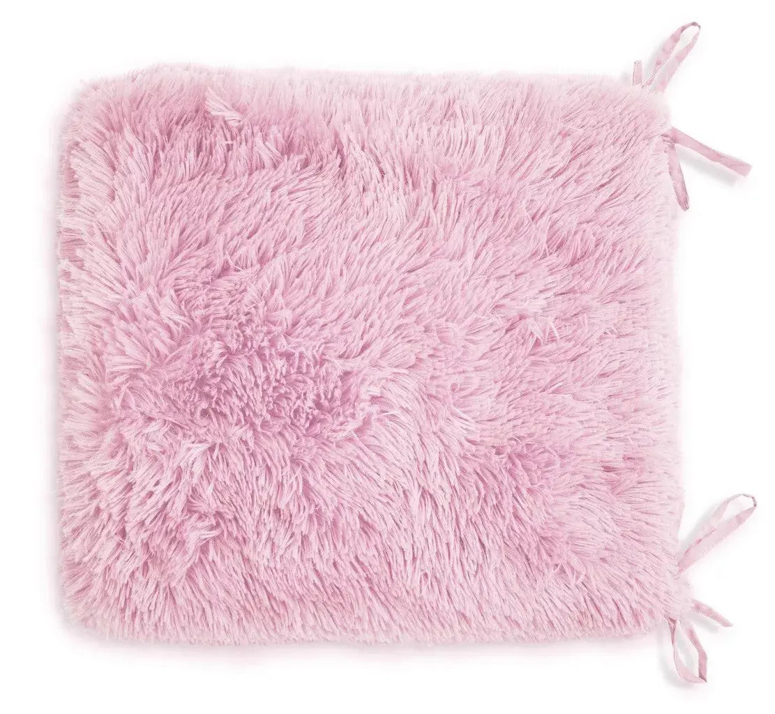 Luxury Garden Tie Foam Cushions Teddy Dining Chair Seat Pads Soft Chair Pads - Beach Stone