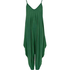 Women's Lage look Strappy Baggy Harem Jumpsuit Dress Top Playsuit Cami 10-20