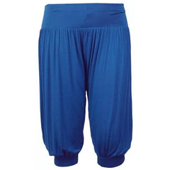 Womens Shorts Cropped Harem Pants 3/4 Baggy Ali Baba Yoga Trousers Stretch Leggings 8-26
