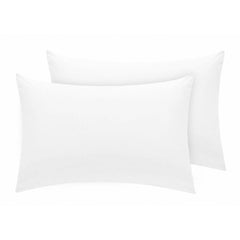 BEACH STONE Pillowcases Soft and Skin Friendly 200 TC Poly Cotton Pillow Covers – 13cm Cozy and Breathable Hotel Quality (50×75), White