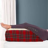 Tartan Designs Leg Pillow Elevating Wedge Foam Rest Pillow Back Hip Knee Support - Beach Stone