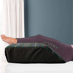 Tartan Designs Leg Pillow Elevating Wedge Foam Rest Pillow Back Hip Knee Support - Beach Stone