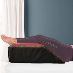 Tartan Designs Leg Pillow Elevating Wedge Foam Rest Pillow Back Hip Knee Support - Beach Stone