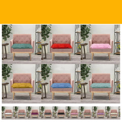 Tie On Chair Seat Pads Kitchen Seat Teddy Cuddles Fur Cushions Dining Garden Pad - Beach Stone