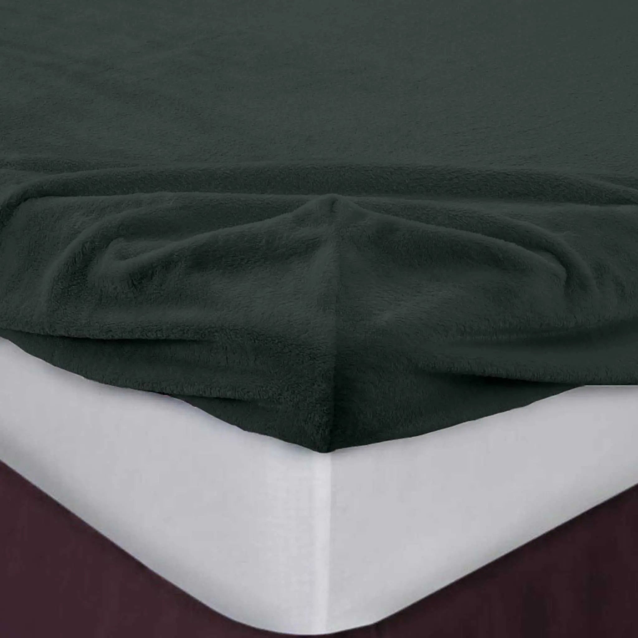 Teddy Bear Fleece Fitted Sheets 12"/30cm Extra Deep - Beach Stone