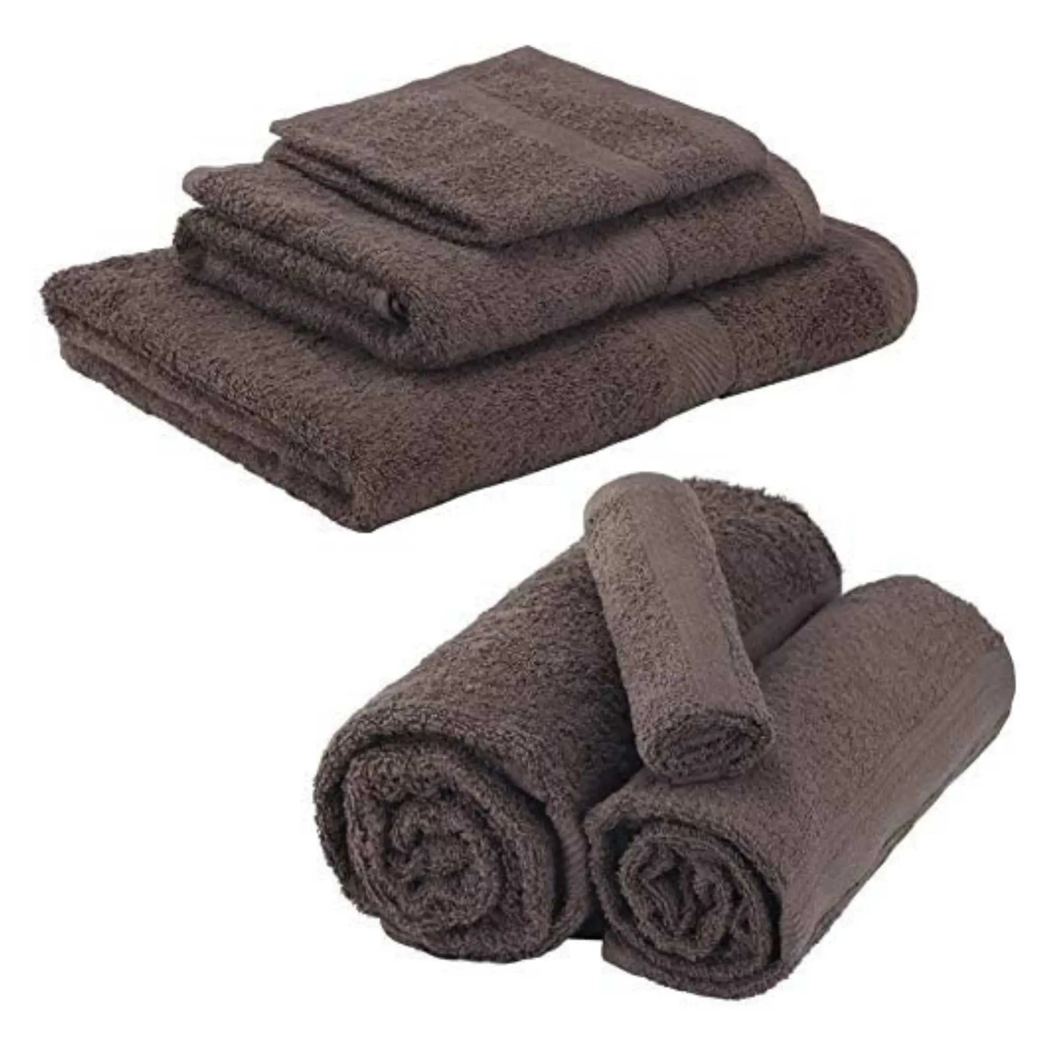 Luxurious 8 Piece Towel Bale Set Bath Towels Soft 100% Egyptian Cotton Towels - Beach Stone