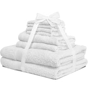 8 Piece of Towels in white Color