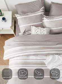 100% Cotton Duvet Cover Set With Pillow Cases | Dyed Yarn