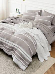 100% Cotton Duvet Cover Set With Pillow Cases | Dyed Yarn