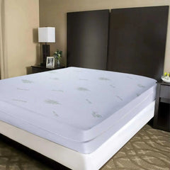 Anti Bed Bug Mattress Protector Waterproof Fully Encased Zipped Mattress Protector Small Double Hypoallergenic Dust Mite Proof Bed Bugs Mattress Protector - Beach Stone