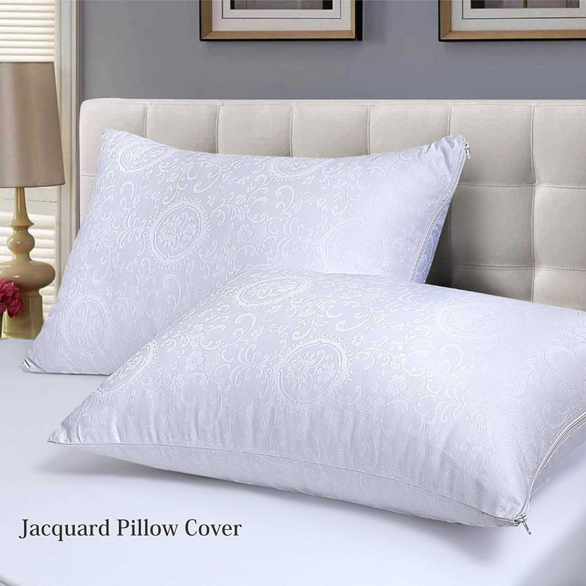 Jacquard PolyCotton Zipped Pillow Covers