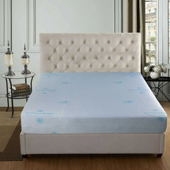 Queen Size Waterproof Mattress Protector, Viscose Made from Bamboo Cooling Mattress Cover Breathable Soft 3D Air Fabric Noiseless Mattress Pad Cover 8"-21" Deep Pocket - Beach Stone