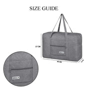 Cabin Bag- Lightweight Underseat 20L Travel Bag for Men and Women - Foldable Hand Luggage Bag for Sports, Gym, and Vacation (Grey)