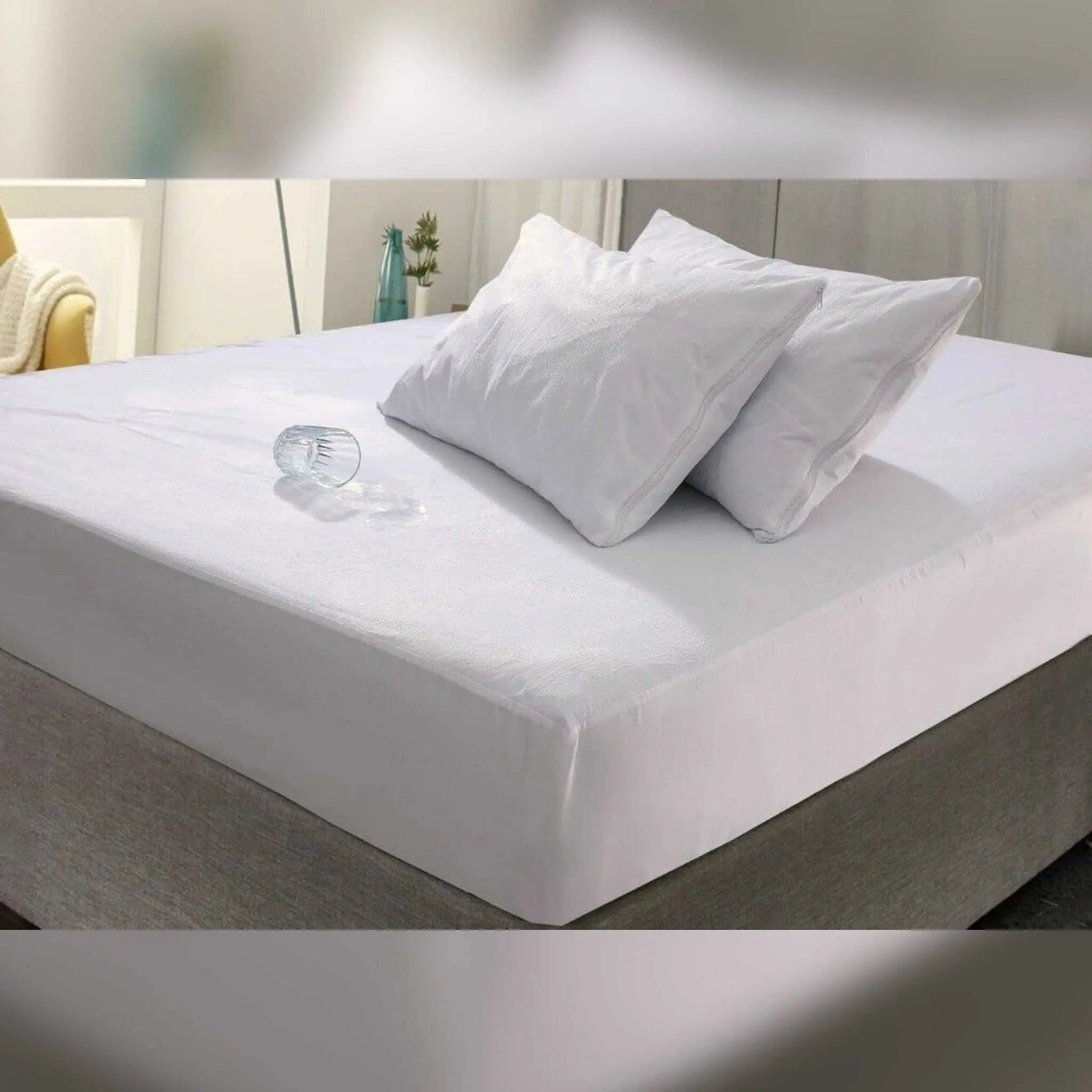 Waterproof Premium Quality Terry Towel Pillow Covers - Beach Stone