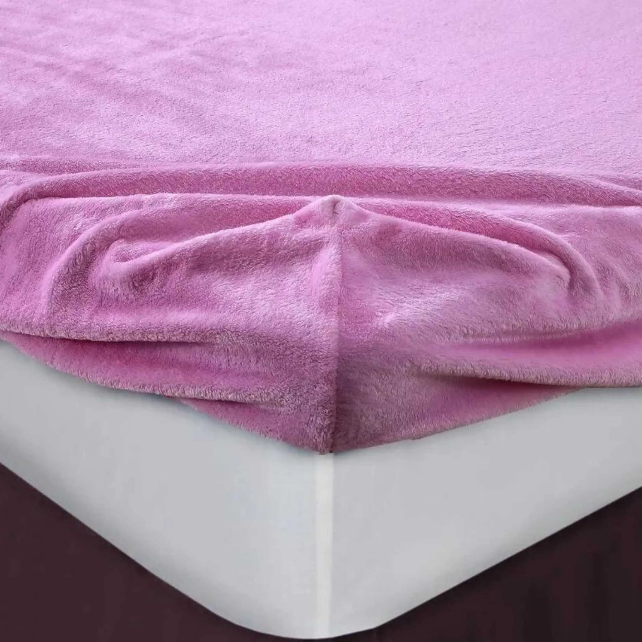 Teddy Bear Fleece Fitted Sheets 12"/30cm Extra Deep - Beach Stone