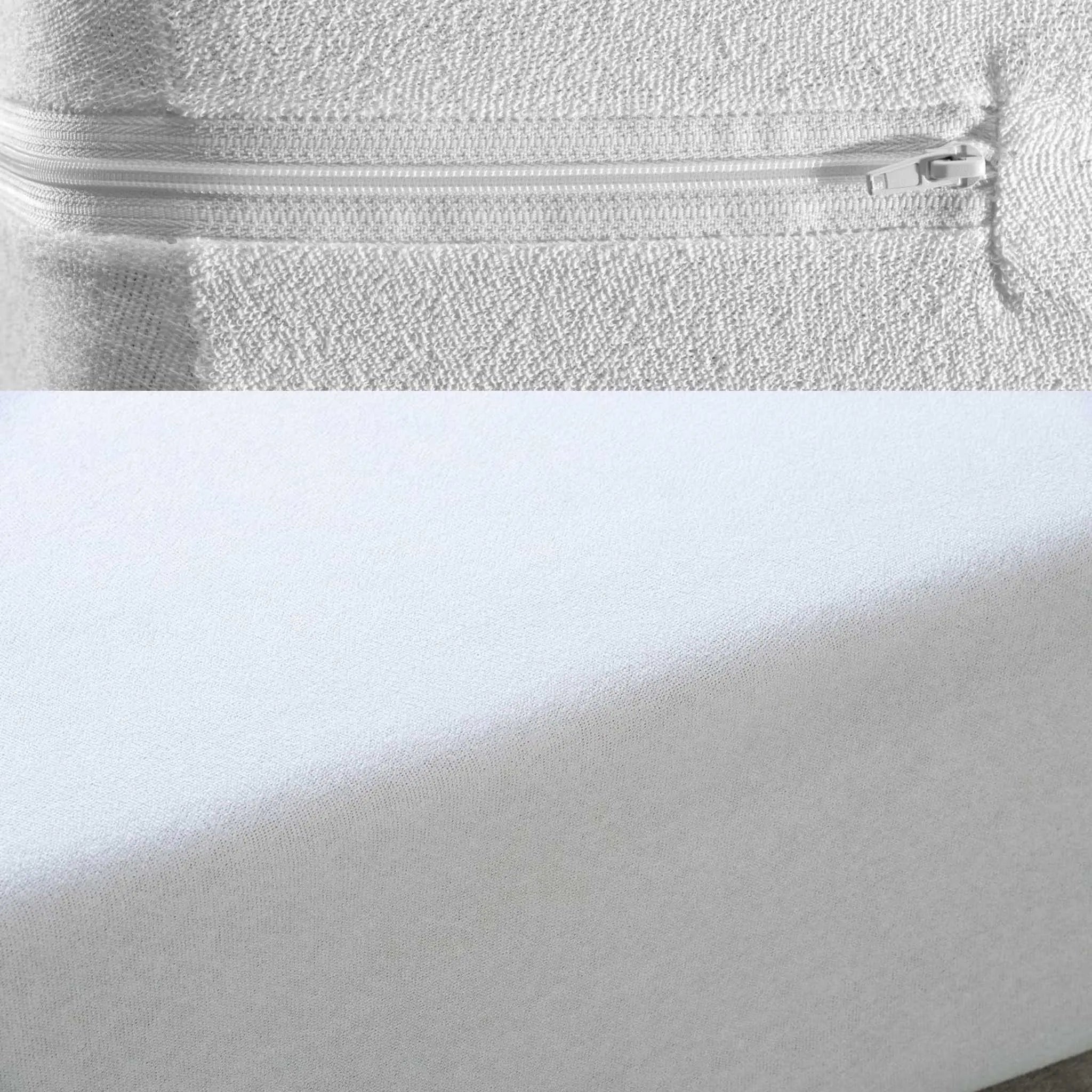 Waterproof Polyester Zipped Mattress Protector - Beach Stone