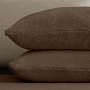 Teddy Fleece Pillowcase Pair Warm & Cosy Bedding Cover Only