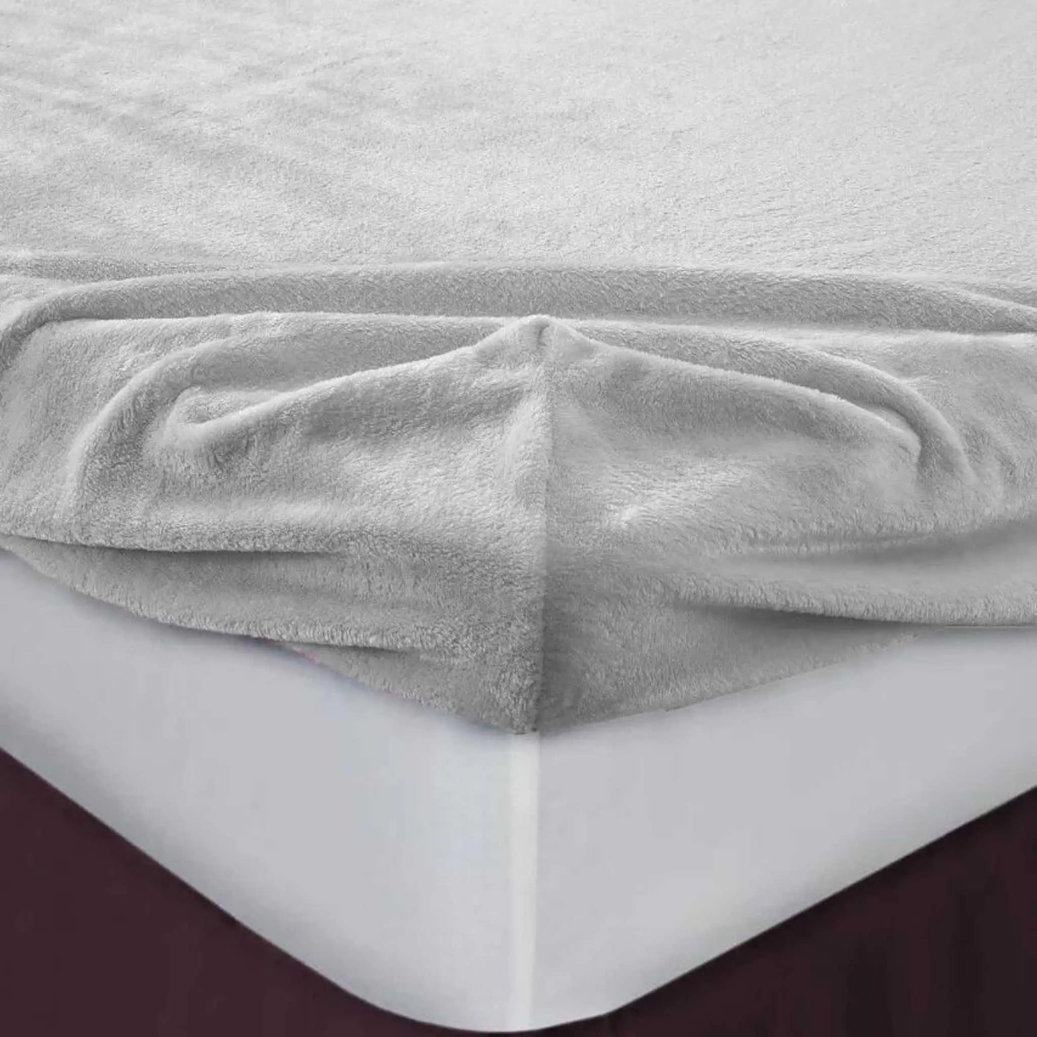 Teddy Bear Fleece Fitted Sheets 12"/30cm Extra Deep - Beach Stone