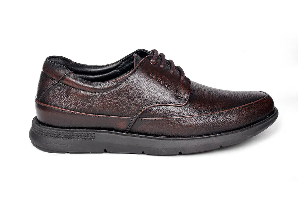 Real Leather Casual Lace Up Derby