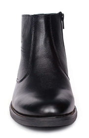 Real Leather Zip-Up Boot