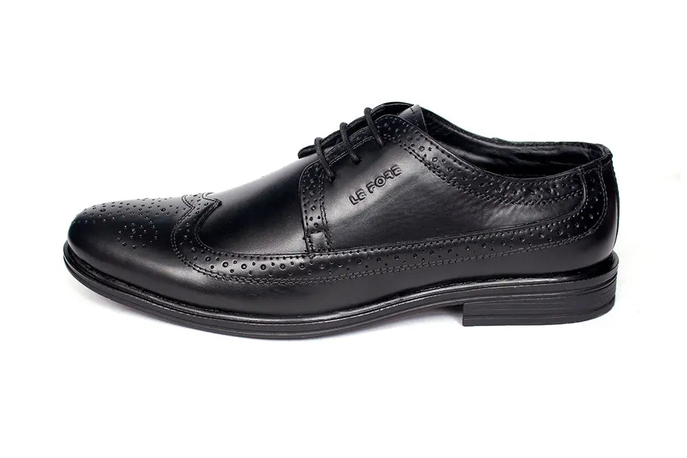 Real Leather Lace Up Brogue Shoes