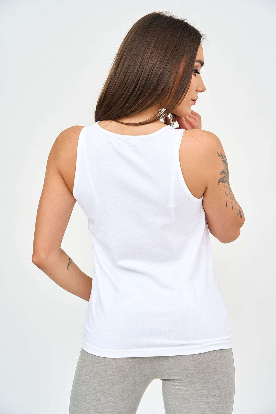 Womens Basic Vest in White