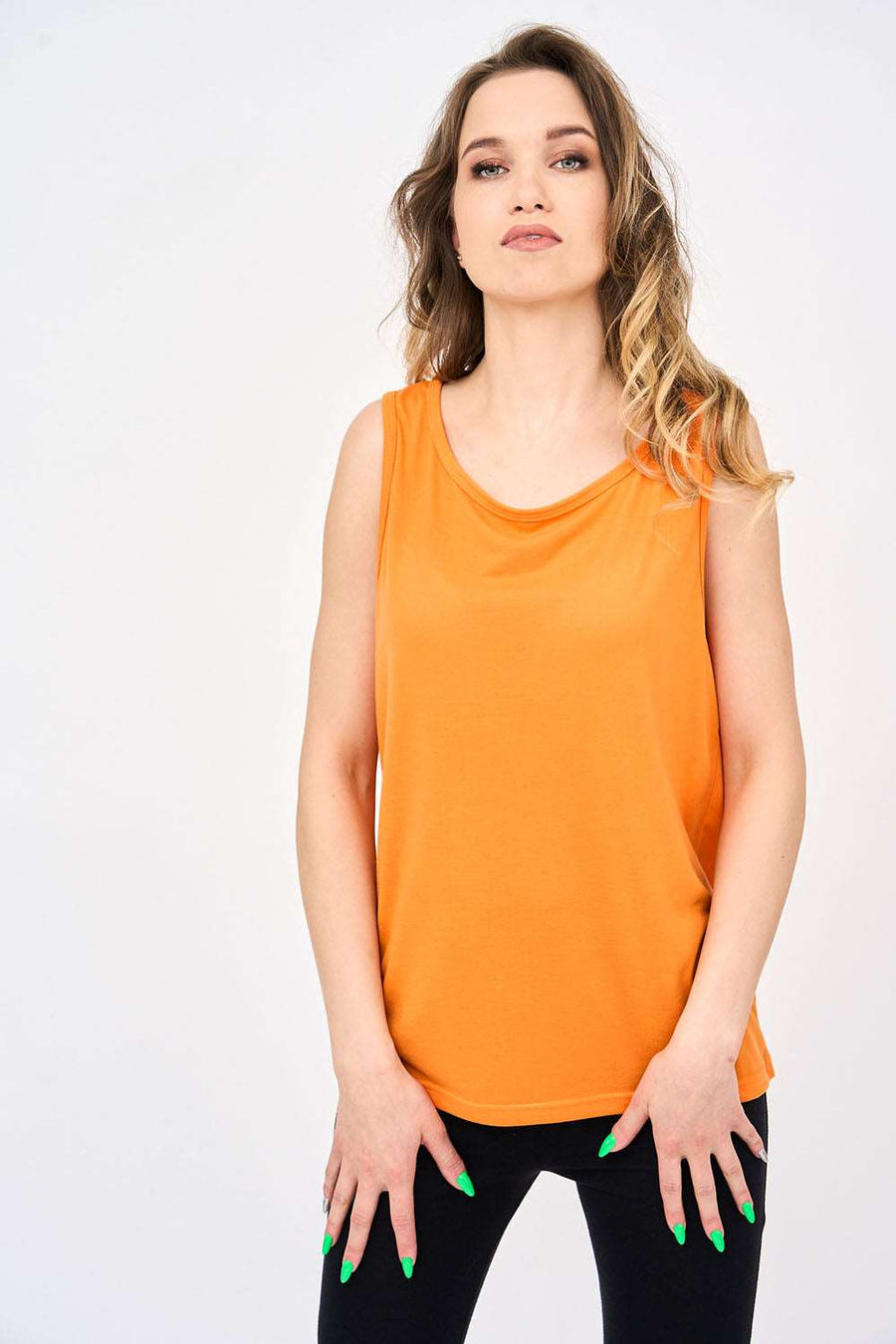 Womens Vest in Orange