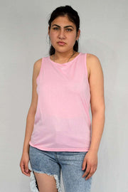 Womens Vest in Dark Pink