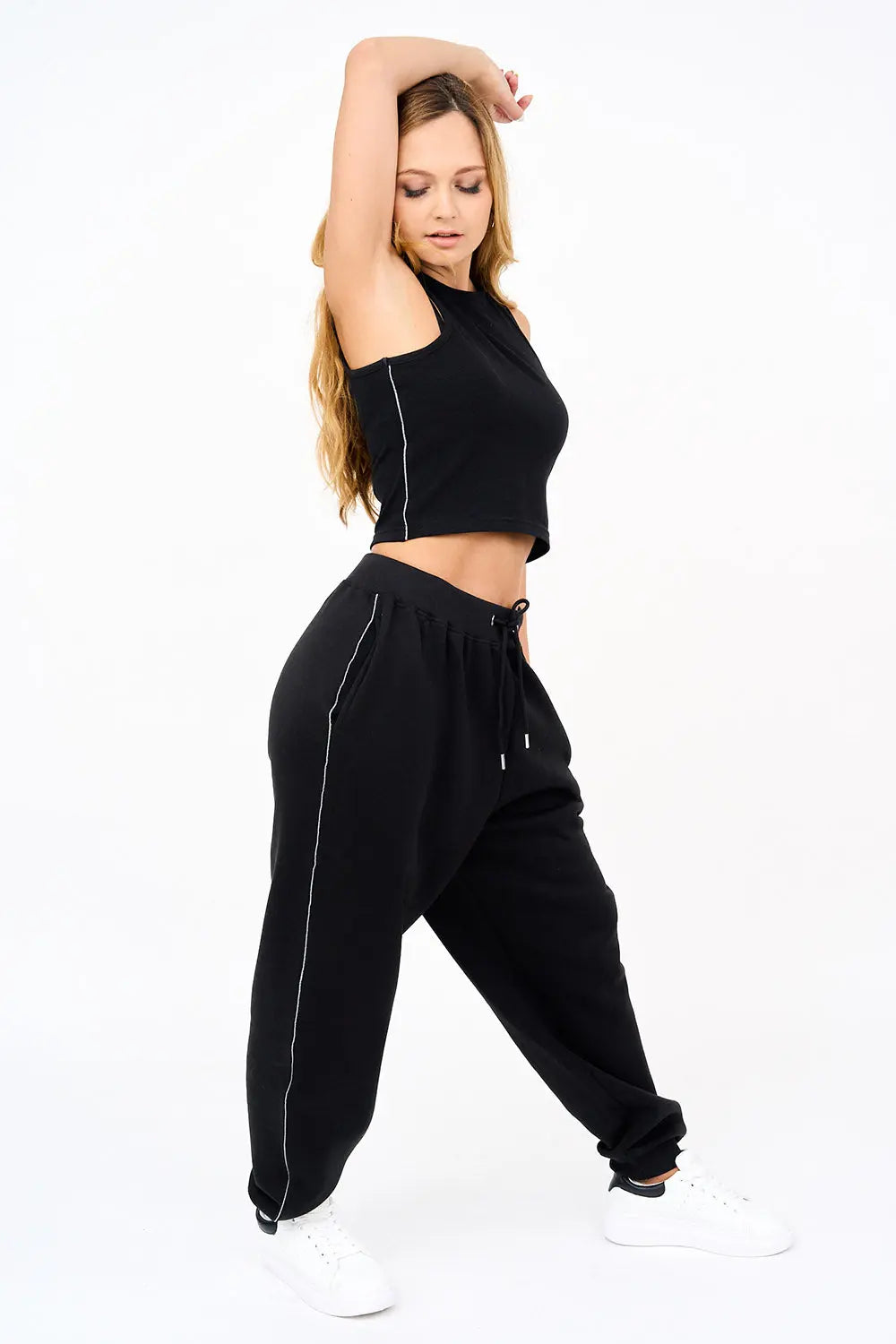 Womens Racer Vest And Jogger Set
