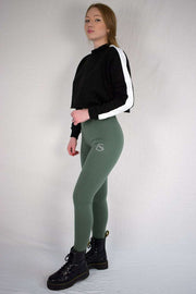 Womens Leggings High Waisted for Gym in Green!