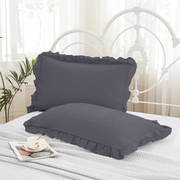 Pleated Ruffles Frill Pillow Case Covers