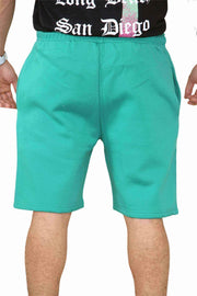 Back View of Men's Gym Shorts in Sage for Your Active Lifestyle