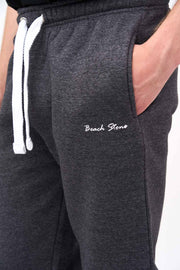 Pocket View of Men's Regular Fleece Joggers with Adjustable Strips