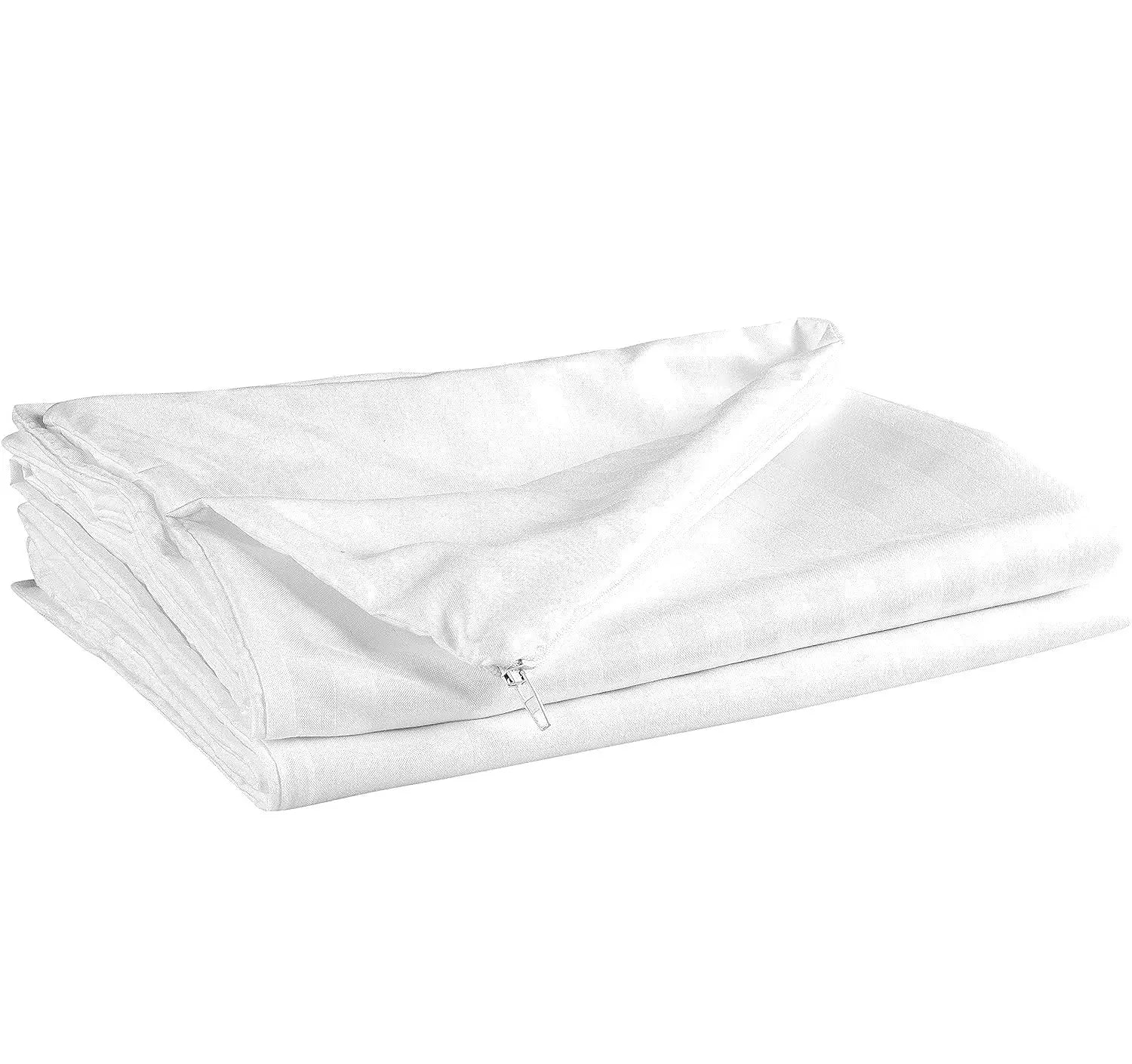 Microfiber Ultra Soft Satin Stripe Pillow Cases | Breathable & Zipped Pillow Covers - Beach Stone