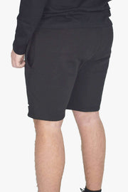 Back View of Regular Men's Gym Shorts in Black for Your Active Lifestyle