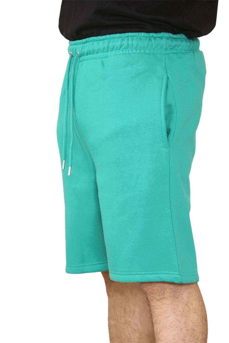 Left side of Men's Gym Shorts in Sage for Your Active Lifestyle