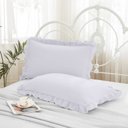 Pleated Ruffles Frill Pillow Case Covers