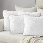 Fluffy Fur 4 Pack Teddy Fleece Cushion Cover