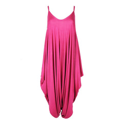 Women's Lage look Strappy Baggy Harem Jumpsuit Dress Top Playsuit Cami 10-20