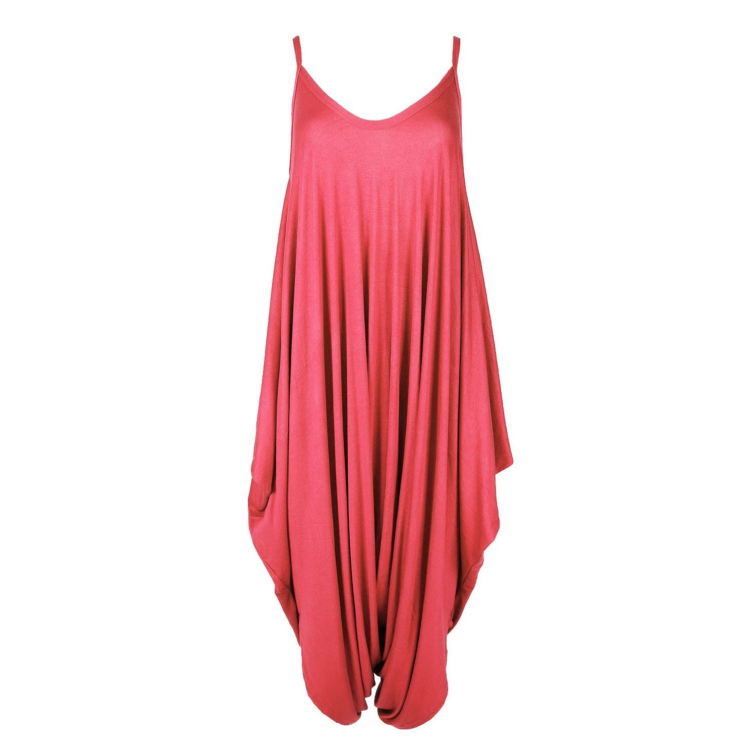 Women's Lage look Strappy Baggy Harem Jumpsuit Dress Top Playsuit Cami 10-20
