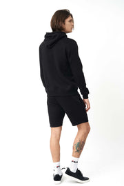 Back View of Men's Hoodie with Shorts