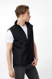 Side View of Sleeveless Jacket Designed for Men