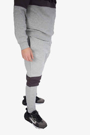 Side View of Joggers of Contrast Colour Blocks Men's Tracksuit