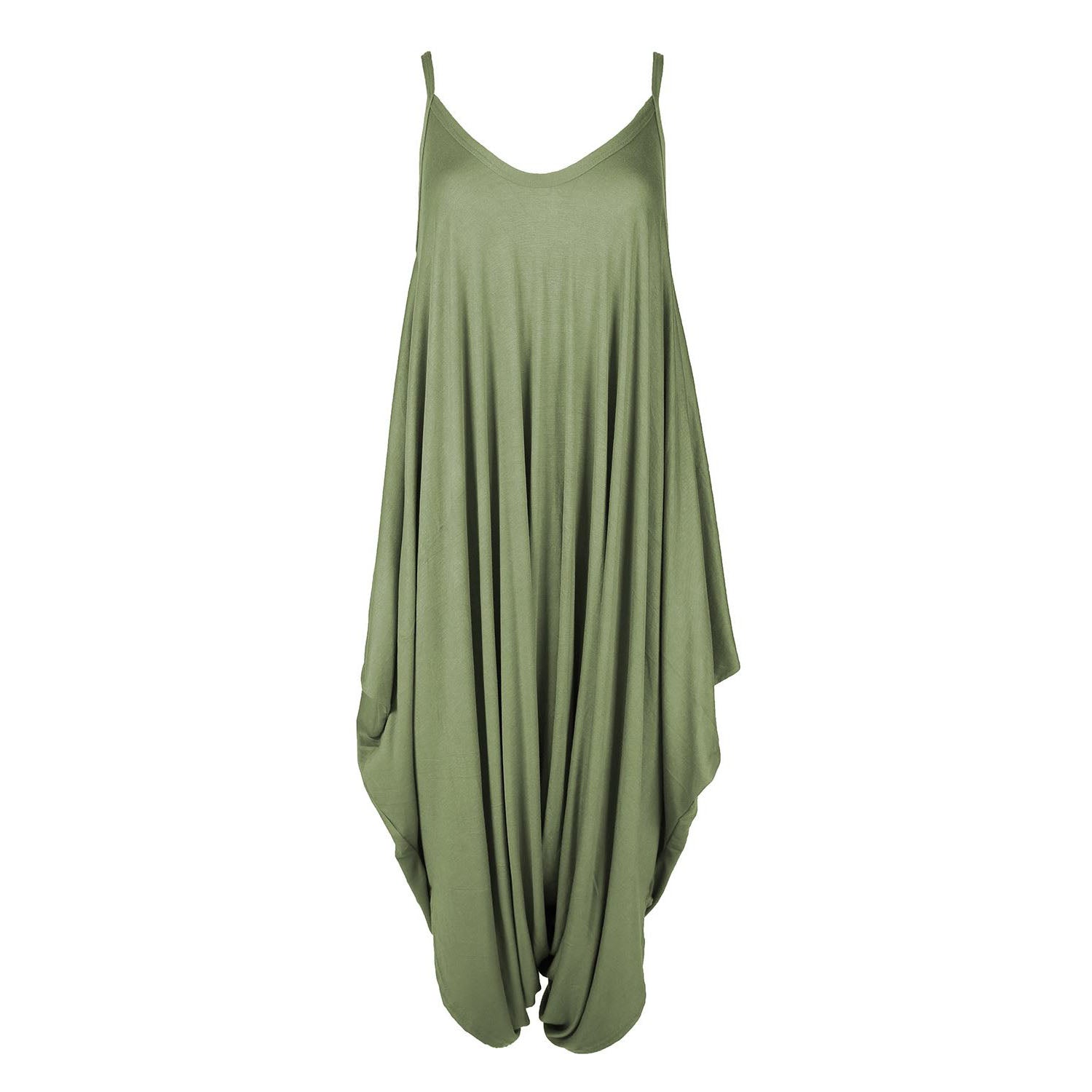Women's Lage look Strappy Baggy Harem Jumpsuit Dress Top Playsuit Cami 10-20