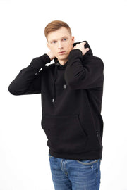 Side Pose of Men's Hoodie for Everyday Living with Kangaroo Pockets